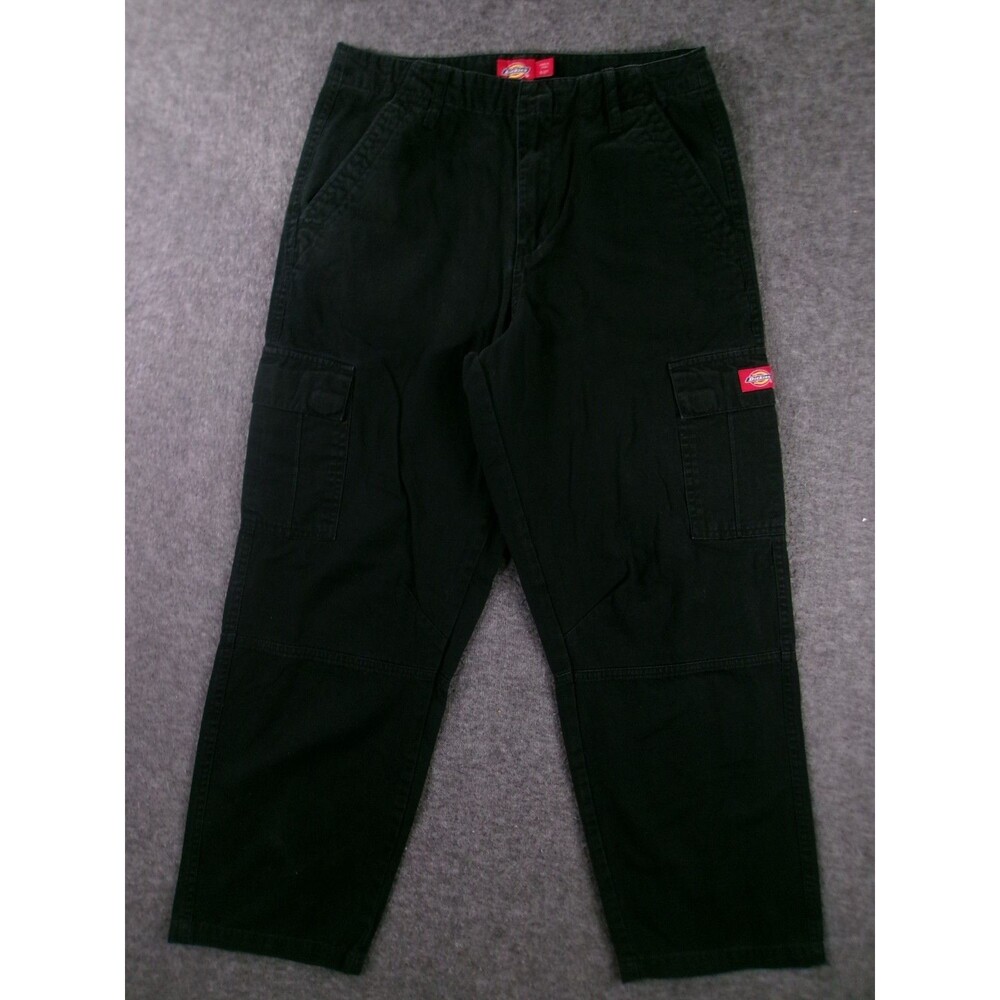 Dickies Cargo Pants Womens 5 Black Utility Causal Workwear Work Cropped